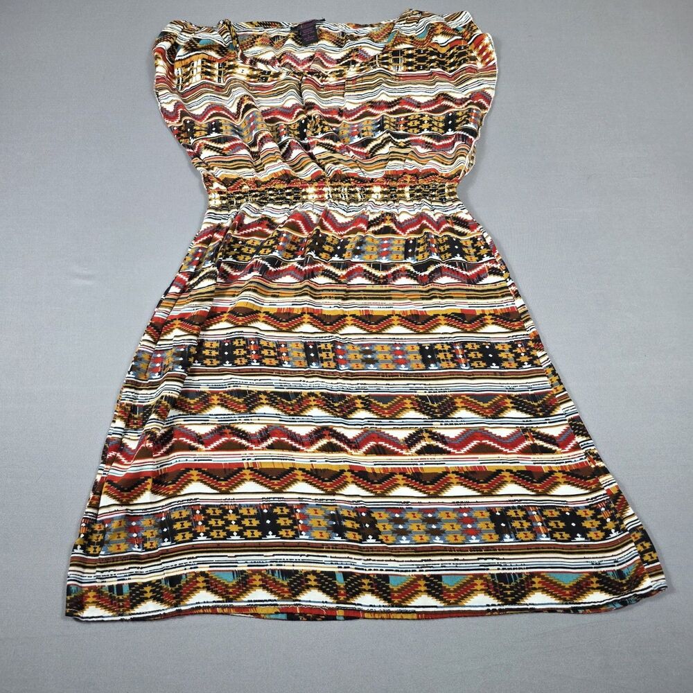 Millenium Sleeveless Dress Women's Size Large Geometric Aztec Boho Casual Fall